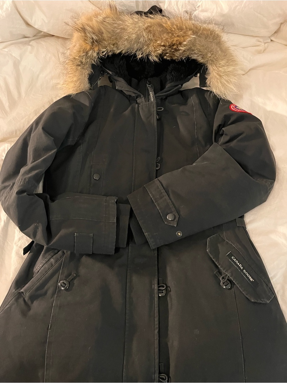Canada Goose Women's Black Hooded Puffer Parka